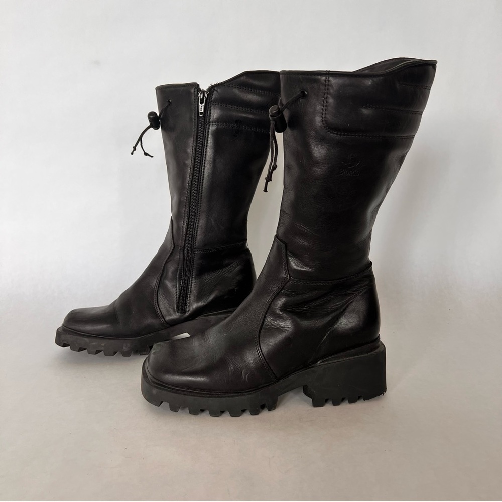 Vintage 90s Blondo Black Leather Waterproof Boots Women’s Size 6.5